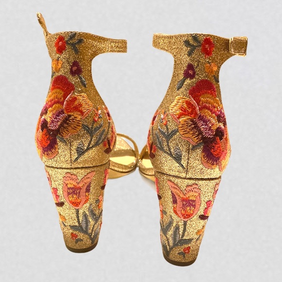 INC Glitter Floral Block Heels - Picture 6 of 8